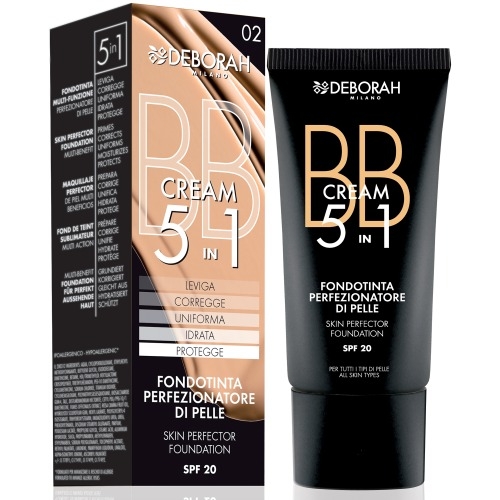 Deborah Milano ВВ-Крем BB Cream 5 in 1 Skin Perfector Foundation Тональный тон 01 Белоснежный, 30 мл