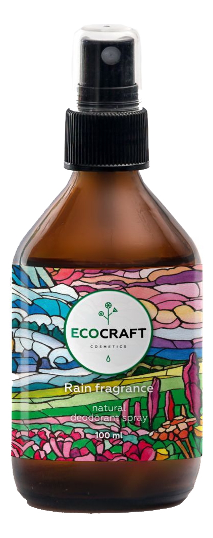 EcoCraft Дезодорант-Спрей Rain Fragrance для Тела Аромат Дождя, 100 мл