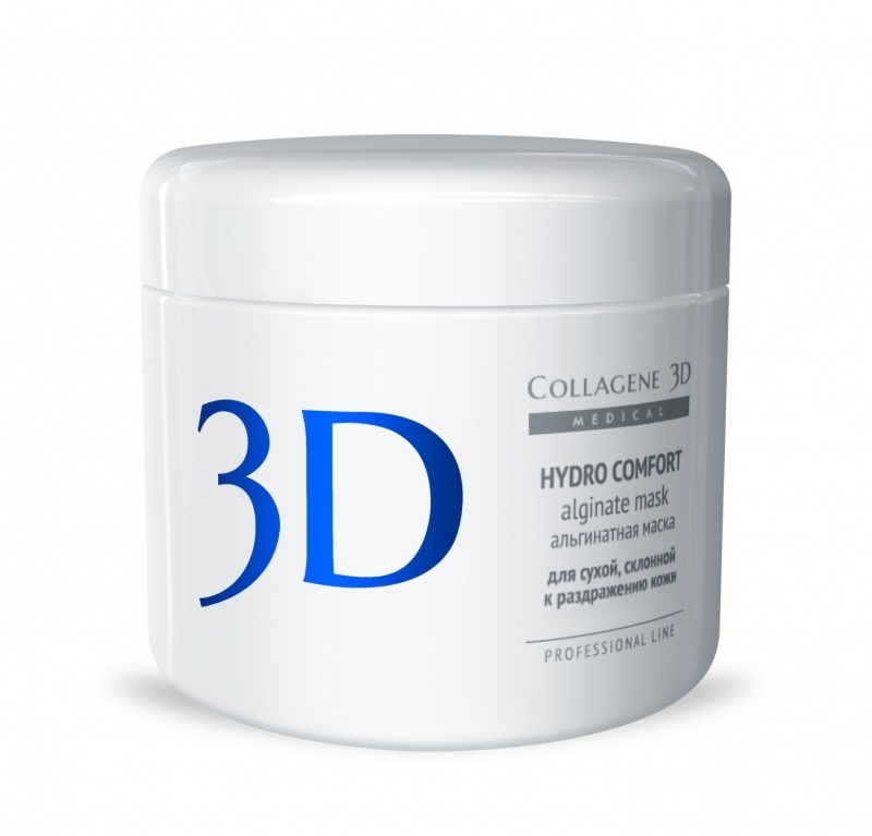 Collagene 3D Альгинатная маска для лица и тела с экстрактом алое вера Hydro Comfort, 200 г
