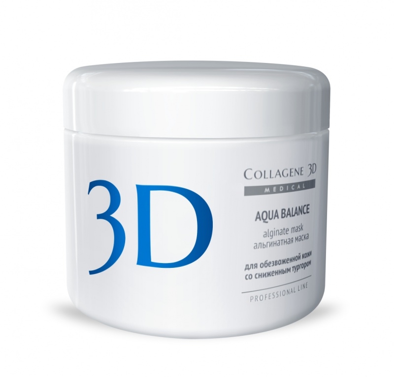Collagene 3D Альгинатная маска для лица и тела с гиалуроновой кислотой Aqua Balance, 200 г