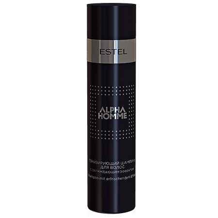 ESTEL Шампунь Alpha Homme Тонизирующий для Волос с Охлаждающим Эффектом, 250 мл