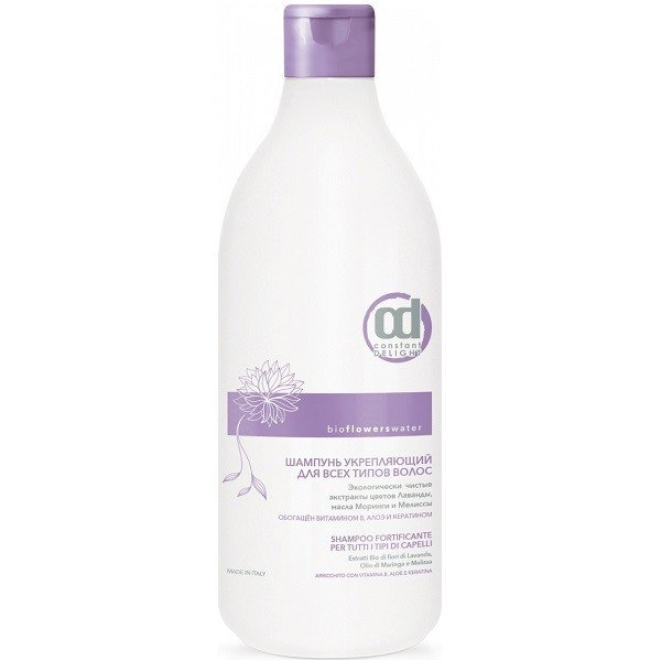 Constant Delight Шампунь Bio Flowers Water Force Shampoo Укреплящий для Всех Типов Волос, 1000 мл