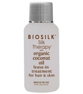 Biosilk Средство Несмываемое с Органическим Кокосовым Маслом для Волос и Кожи Biosilk, 15 мл несмываемое масло для волос