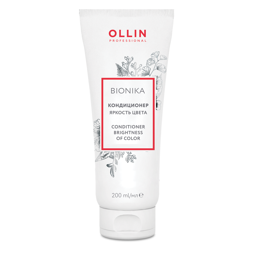 OLLIN PROFESSIONAL Кондиционер BioNika Color Hair Conditioner для Окрашенных Волос Яркость Цвета, 200 мл