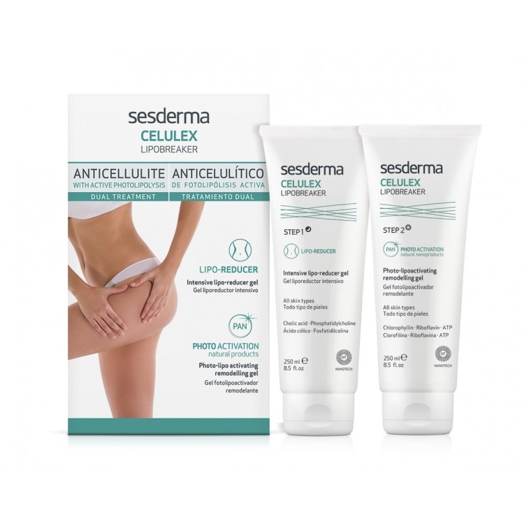 Sesderma Система Celulex Lipobreaker Step 1 + Step 2 Липолитического Действия Шаг 1 + Шаг 2, 2*250 мл sesderma система celulex lipobreaker step 1 step 2 липолитического действия шаг 1 шаг 2 2 250 мл