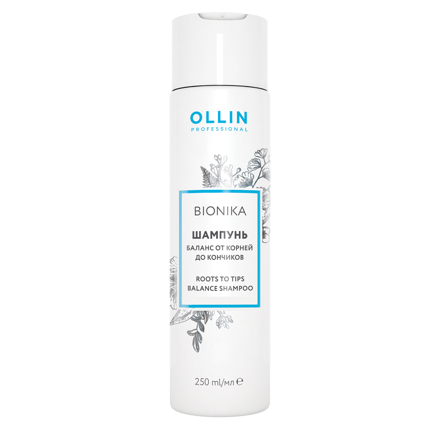 OLLIN PROFESSIONAL BioNika Шампунь Баланс от Корней до Кончиков Roots To Tips Balance Shampoo, 250 мл OLLIN PROFESSIONAL BioNika Шампунь Баланс от Корней до Кончиков Roots To Tips Balance Shampoo, 250 мл