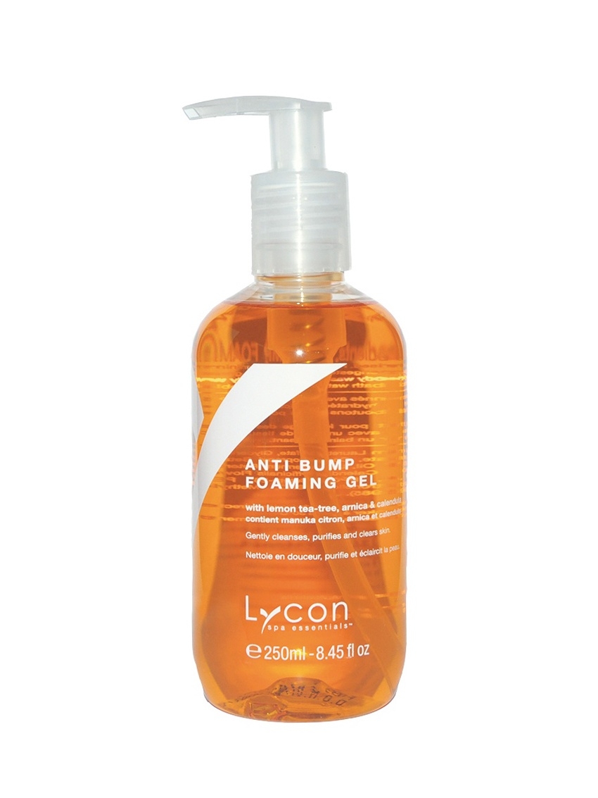 Lycon Гель Anti Bump Foming Gel для Душа с Фруктовыми кислотами, Лимонным Чайным деревом, Арникой и Календулой, 250 мл