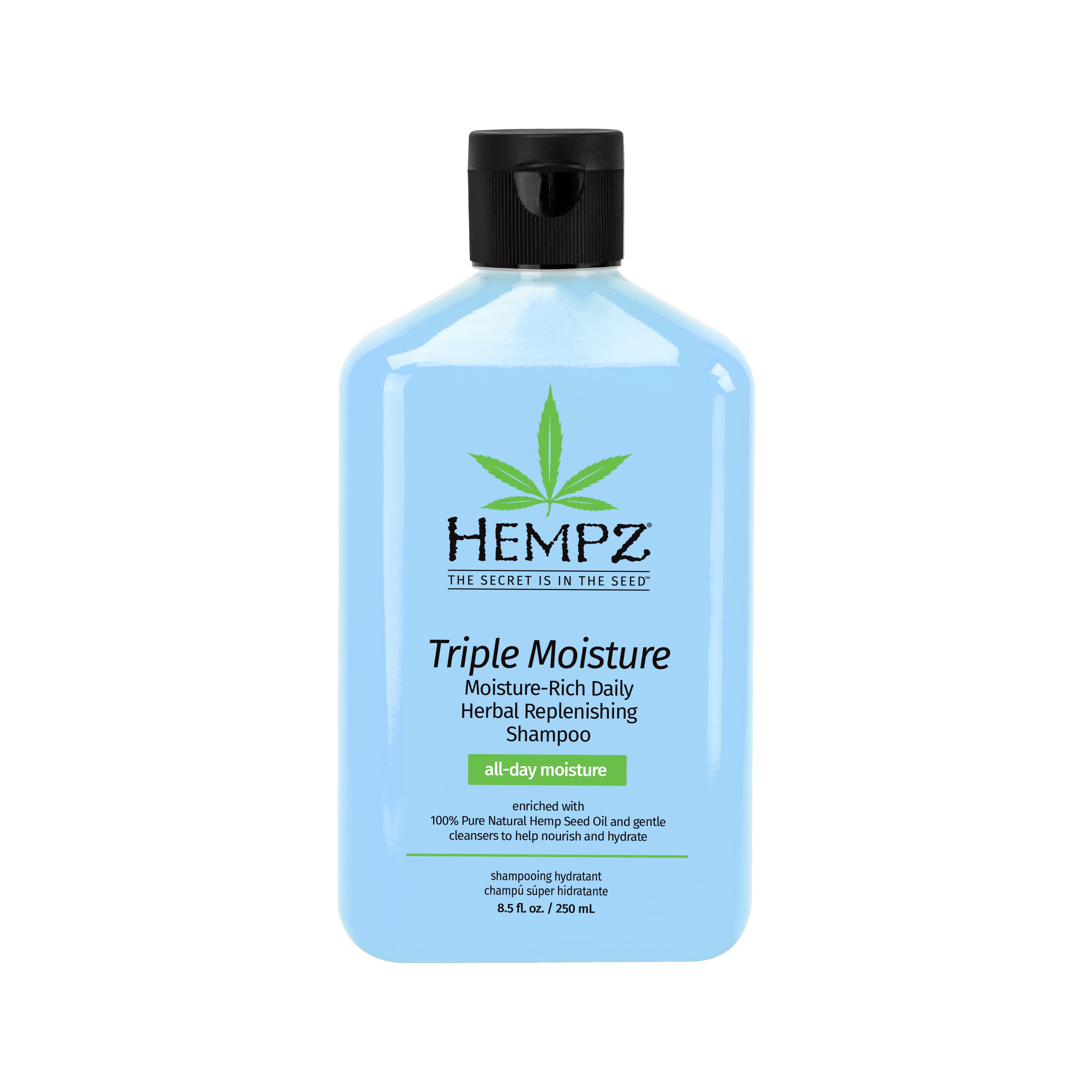 HEMPZ Шампунь Triple Moisture Replenishing Shampoo Тройное увлажнение, 250 мл
