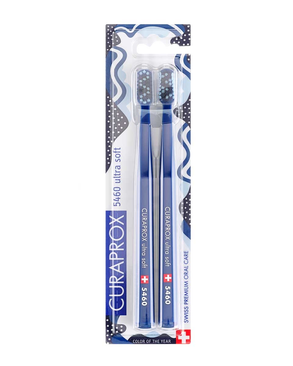 Curaprox Набор Duo Color зубных щеток Ultrasoft, d 0,10 мм, 2 шт набор зубных щеток curaprox duo hento toto edition 2 мл