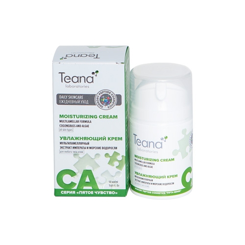 Teana Крем Moisturizing Multilamellar Cream CA Увлажняющий Мультиламеллярный с Экстрактом Императы Диспенсер, 50 мл