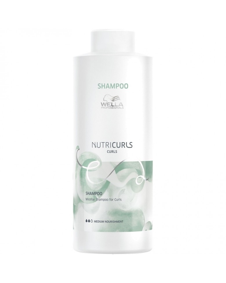 Wella Professional Мицеллярный Шампунь для Кудрявых Волос Nutricurls, 1000 мл Wella Professional Мицеллярный Шампунь для Кудрявых Волос Nutricurls, 1000 мл