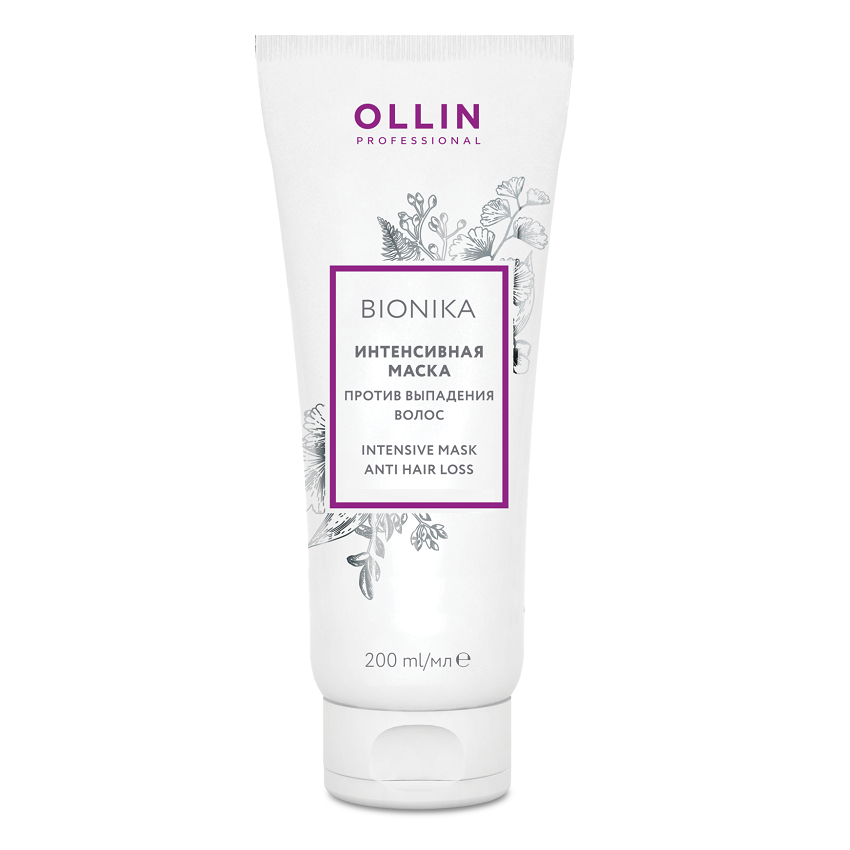 OLLIN PROFESSIONAL BioNika Интенсивная Маска Против Выпадения Волос Intensive Mask Anti Hair Loss, 200 мл