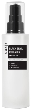 Coxir Эмульсия против Морщин с Коллагеном и Муцином Черной Улитки Black Snail Collagen Emulsion, 100 мл Coxir Эмульсия против Морщин с Коллагеном и Муцином Черной Улитки Black Snail Collagen Emulsion, 100 мл