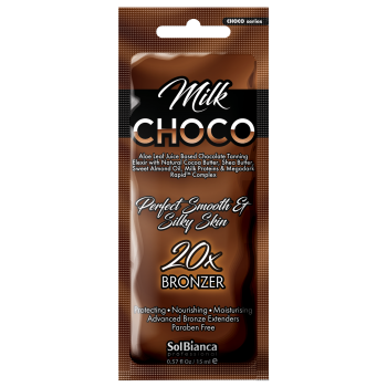 Крем Choco Milk для Загара в Солярии с Маслами Какао, Ши, Миндаля и Бронзаторами (20), 15 мл