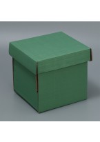 Коробка Складная Оливковая, 16.6 х 15.5 х 15.3 см, 1 шт