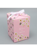 Коробка Складная Цвети от Счастья 12 × 18 × 12 см, 1 шт