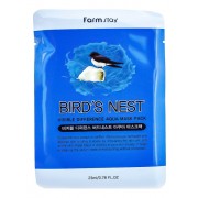 Маска Visible Difference Bird's Nest Aqua Mask Pack Тканевая для Лица Увлажняющая с Экстрактом Ласточкиного Гнезда, 23 мл