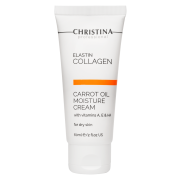 Крем ElastinCollagen Carrot Oil Moisture Cream with Vitamins A, E & HA for Dry Skin Увлажняющий с Морковным Маслом, Коллагеном и Эластином для Сухой Кожи, 60 мл