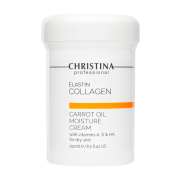 Крем ElastinCollagen Carrot Oil Moisture Cream with Vitamins A, E & HA for Dry Skin Увлажняющий с Морковным Маслом, Коллагеном и Эластином для Сухой Кожи, 250 мл