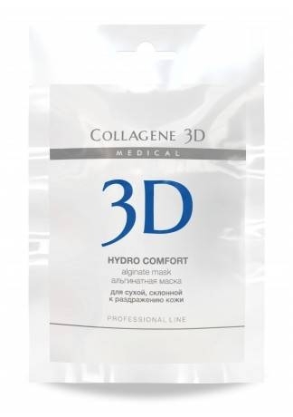 Collagene 3D Альгинатная маска для лица и тела с экстрактом алое вера Hydro Comfort, 30 г