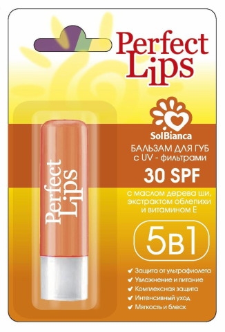 SolBianca Бальзам UV - Protect Perfect Lips для Губ, 1 шт