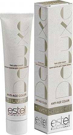 ESTEL Стойкая Крем-Краска для Волос De Luxe Silver 4/0 шатен, 60 мл