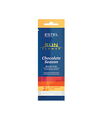 ESTEL Крем Sun Flower Chocolate Season для Загара 2 Уровень, 15 мл