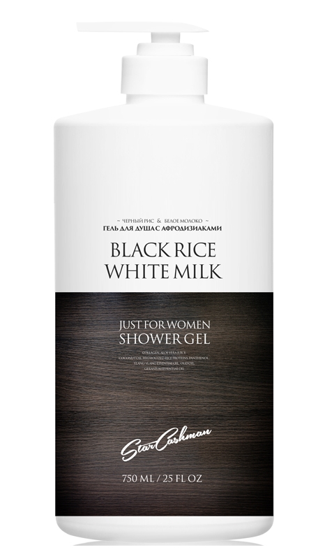 Protokeratin Гель Black Rice & White Milk для Душа с Афродизиаками Черный Рис и Белое Молоко, 750 мл