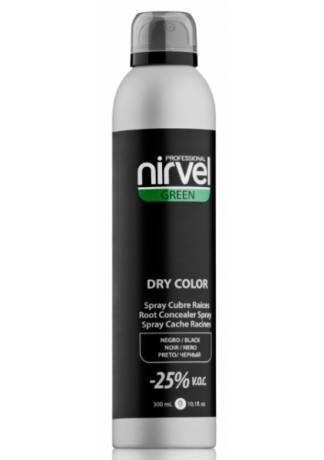 Nirvel Professional Тонирующий Спрей для Волос Черный DRY COLOR BLACK, 300 мл Nirvel Professional Тонирующий Спрей для Волос Черный DRY COLOR BLACK, 300 мл