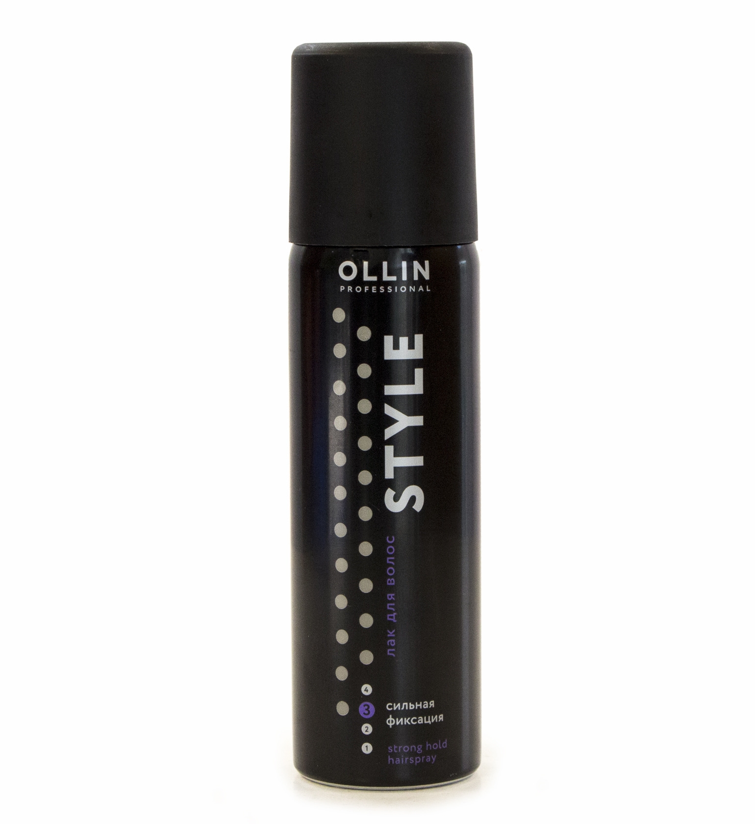 OLLIN PROFESSIONAL Лак Style Ultra Strong Hair Spray для Волос Ультрасильной Фиксации, 50 мл