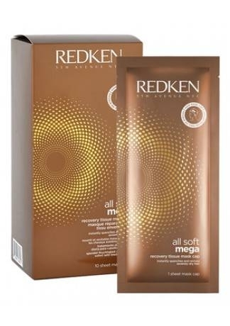 REDKEN Маска All Soft Mega Recovery Tissue Mask Cap Тканевая Олл Соф Мега, 1 шт