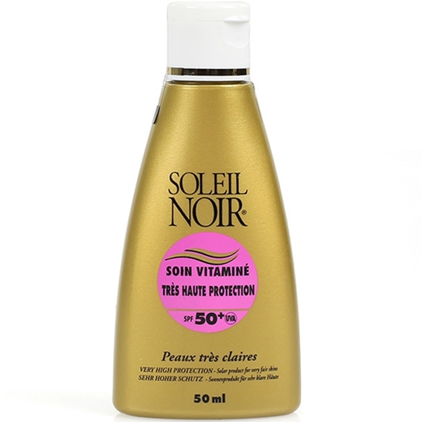 Soleil Noir Крем Витаминизированный Солнцезащитный SPF 50+ Высокая Степень Защиты для Детей Soin Vitamine, 50 мл
