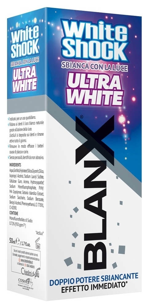Blanx Зубная Паста Вайт Шок Ультра White Shock Ultra White, 50 мл